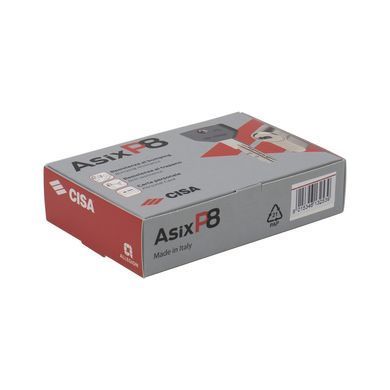 Цилиндр CISA ASIX P8 80 (35*45) никель матовый 3 ключа