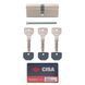 Цилиндр CISA ASIX P8 80 (35*45) никель матовый 3 ключа