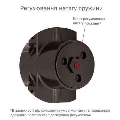 Доводчик RYOBI DS-4550P BC/DA PRL с фиксацией до 200кг Коричневый