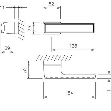 Ручка для дверей TUPAI MELODY Vario 3089RT- 152 білий