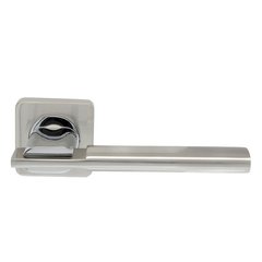 Ручка дверная Armadillo TRINITY SQ005-21SN/CP-3 матовый никель/хром
