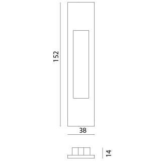 Ручки для розсувних дверей MVM SDH-2 BLACK