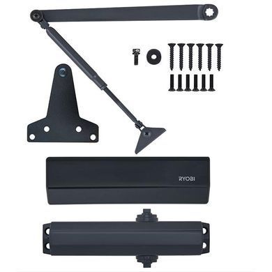 Доводчик RYOBI D-1554 UNIV до 80кг FIRE Серый Антрацит