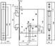 Замок врезной MUL-T-LOCK 1-WAY DIN 352K NC UNIV BS60мм SP