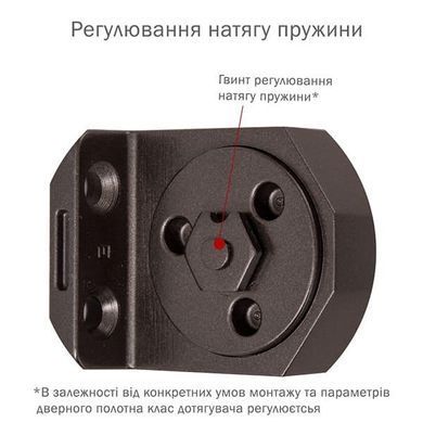 Доводчик RYOBI DS-3550T BC/DA SLD с фиксацией до 60кг Коричневый