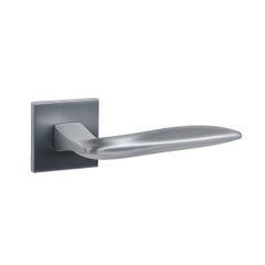 SIBA ECO Ручка дверная SALDA на розетке А04 матовый хром (55 55)
