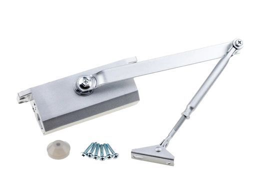 Доводчик двери 70 кг SEVEN DC-7742 silver