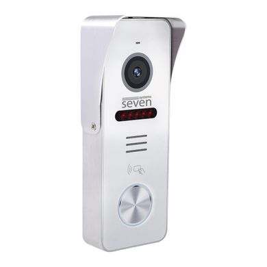 Виклична панель домофону з вбудованим зчитувачем карток MIFARE SEVEN CP-7503F RFID white