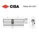 Цилиндр CISA ASIX P8 100T (40*60T) никель матовый 5 ключей