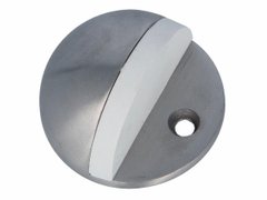 Amig дверний Упор підлоговий мод.101 - Ø45х24,5 mm нержавіюча сталь (півсфера, білий.рез.)