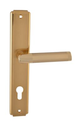 SIBA Ручка дверна TRIESTA на планці PZ - 85 мм мат.темне золото - темне золото (21 11)