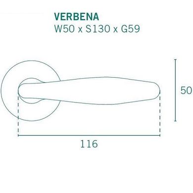 Ручка дверна APRILE VERBENA 7S C02 хром матовий