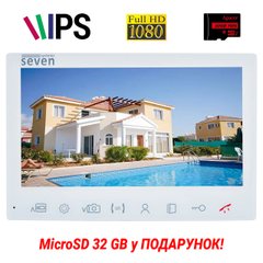 Видеодомофон 7 дюймов SEVEN DP–7575 FHD IPS white