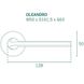 Ручка дверна APRILE OLEANDRO 7S C01 хром полірований