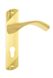 SIBA Ручка дверна SIENA на планці PZ - 62 мм мат.золото - поліров.золото (29 09)