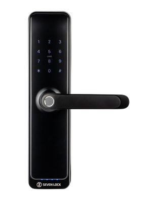 Розумний дверний біометричний замок SEVEN LOCK SL-7767BF black