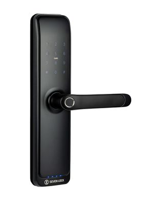 Розумний дверний біометричний замок SEVEN LOCK SL-7767BF black
