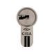 Цилиндр CISA AP4 S 100T (45*55T) никель матовый 3 ключа