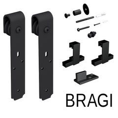 *Mantion BRAGI комплект фурнітури для 1 двері до 100 кг, ROC Design, чорний матовий