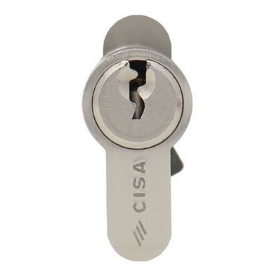 Цилиндр CISA C2000 80T (40*40T) никель матовый 3 ключа
