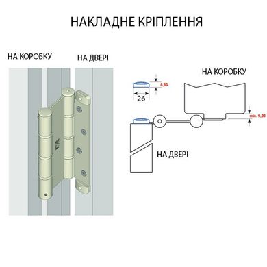 Петля барная ALDEGHI LUIGI 87AC155-40 155 мм AC хром