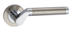 Ручки дверные MVM S-1103 SN/CP матовый никель/хром
