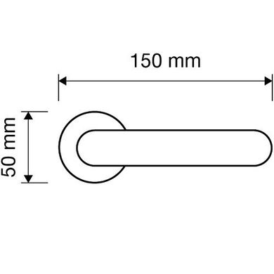 Ручка Linea Cali Pin-up OS (103 металева розете т) латунь матова
