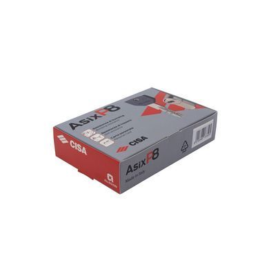 Цилиндр CISA ASIX P8 PRO 80 (30*50) никель матовый 5+1 ключ