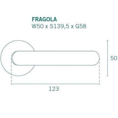 Ручка дверна APRILE FRAGOLA 7S C02 хром матовий