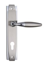SIBA Ручка дверна SETRA на планці PZ - 85 мм мат.нікель - хром (22 07)