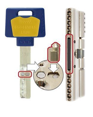 MUL-T-LOCK Цилиндр INTERACTIVE 75 (40x35)TNI Кл-пов Ник