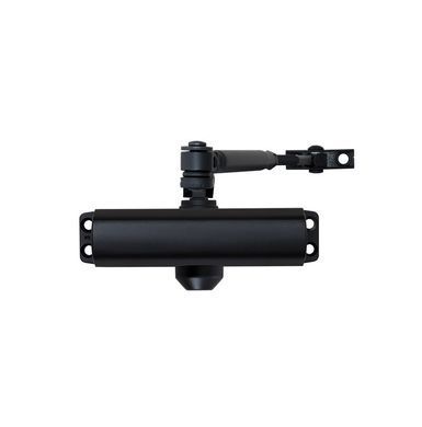Доводчик двери 40-65 кг SEVEN DC-7742HP black (механизм фиксации дверей)