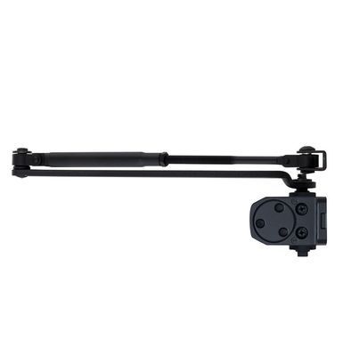 Доводчик двери 40-65 кг SEVEN DC-7742HP black (механизм фиксации дверей)