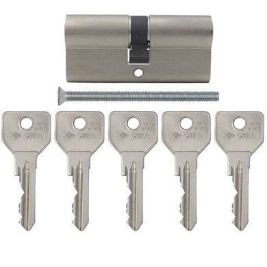 Цилиндр CISA C2000 60 (30*30) никель матовый 5 ключей