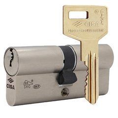 Цилиндр CISA C3000 60 (30*30) никель матовый 3 ключа