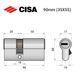 Цилиндр CISA ASIX P8 PRO 90 (35*55) никель матовый 5+1 ключ