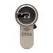 Цилиндр CISA ASIX P8 100 (35*65) никель матовый 3 ключа