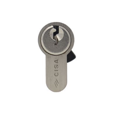 Цилиндр CISA C2000 50 (25*25) никель матовый 3 ключа