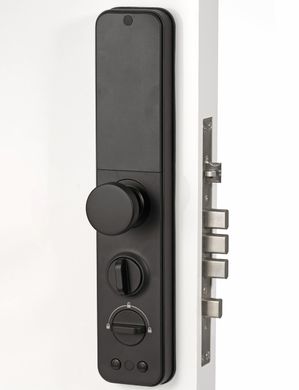 Розумний дверний біометричний замок PES Boxer black