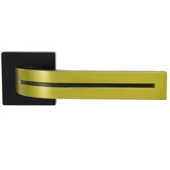 Ручка дверная Siba Kometa E02 0 66 33 чёрный/золото матовое