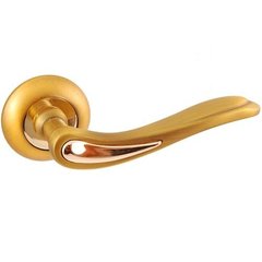 Ручка дверная Siba Modena Z15 0 29 09 латунь матовая/золото полированное
