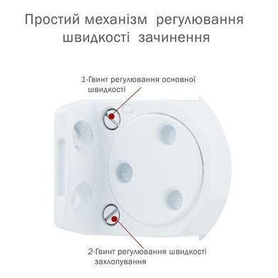 Доводчик RYOBI D-2050T BC SLD до 60кг FIRE Белый