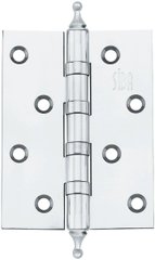SIBA Завіса сталева універсальна 100 мм 4BB з декором, полірована хром CP