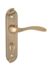 SIBA Ручка дверна МІСТІ на планці WC - 62 мм темне золото (90 90)