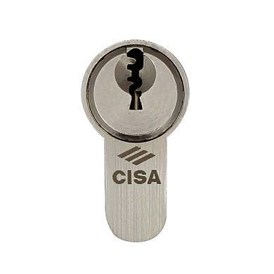Цилиндр CISA C3000 100T (50*50T) никель матовый 3 ключа