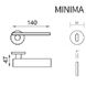 Ручка дверна DND by Martinelli MINIMA - хром/білий MN12-ZCBI