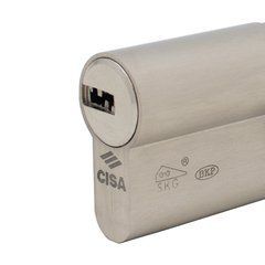 Цилиндр CISA ASIX P8 60 (30*30) никель матовый 3 ключа