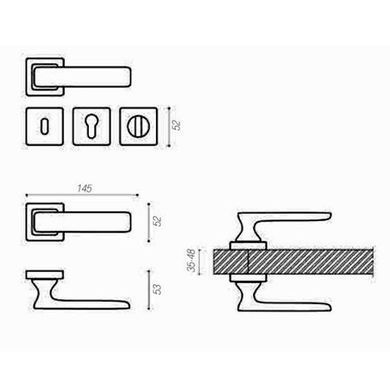 Ручка дверна System IDA 125O11 NB