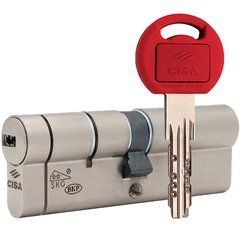Цилиндр CISA Astral Tekno PRO 90 (35*55) никель матовый 3 ключа