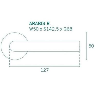Ручка дверная APRILE ARABIS 7S C01 хром полированный